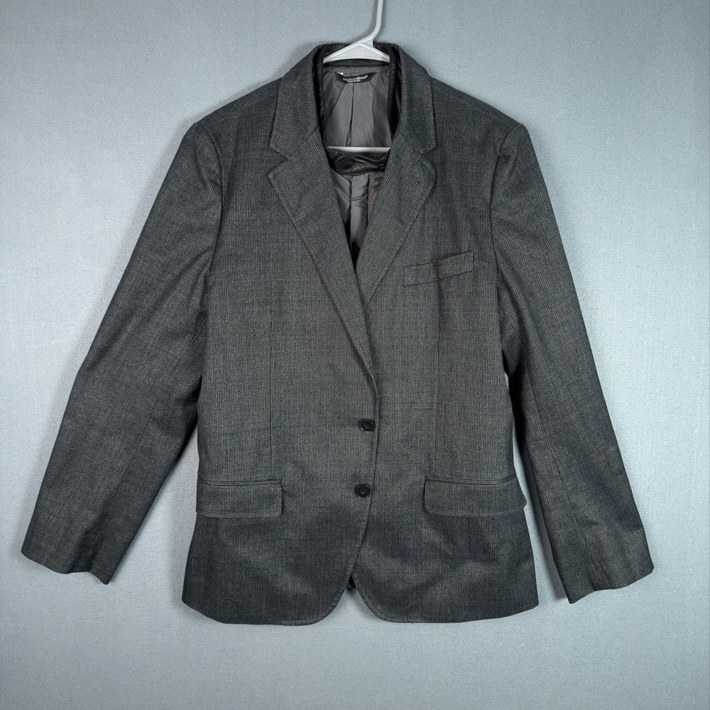 Dolce & Gabbana Mens IT 52 US 42 L Gray Layered Quilted Blazer Jacket Italy